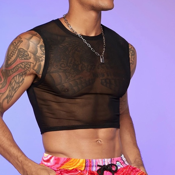SHEIN Other - Shein Sheer Mesh Crop Top
